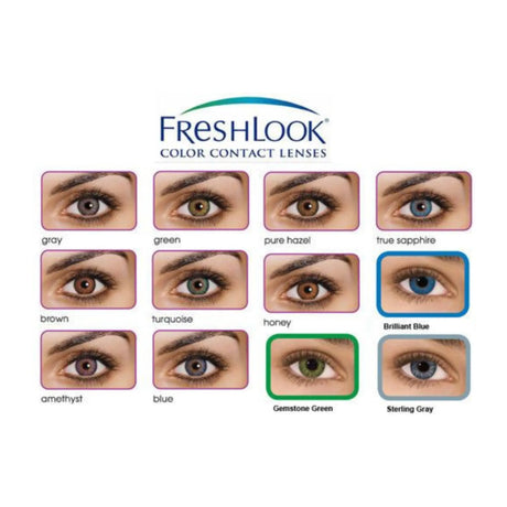 LENTE DE CONTACTO LCFL01 CON ALTA TRANSMISIBILIDAD DE OXÍGENO FRESHLOOK COLORBLENDS COLOR BLUE FRESHLOOK