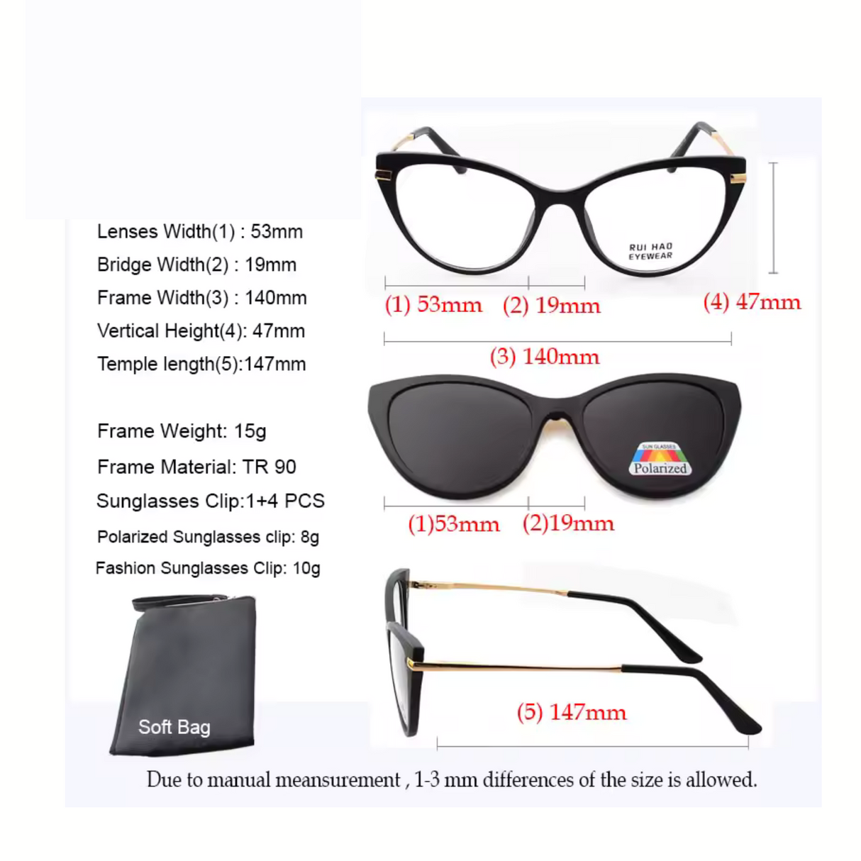 LENTES DE SOL UNISEX 5CAMBIOS 2353A SUNTIME - 1028297