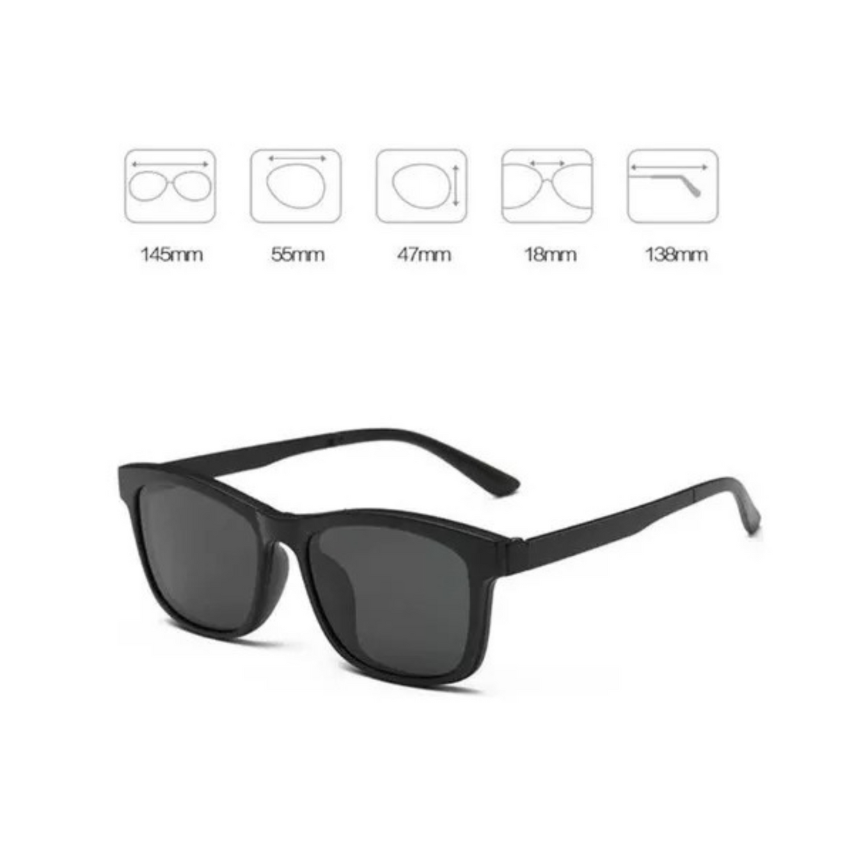 LENTES DE SOL UNISEX 5CAMBIOS 2230A SUNTIME - 1028289