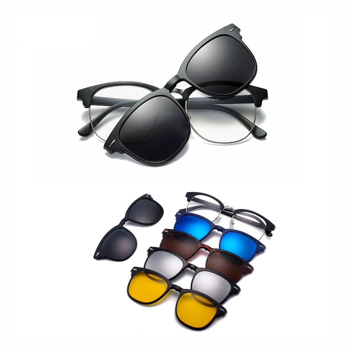 LENTES DE SOL UNISEX 5CAMBIOS 2365A SUNTIME - 1028296