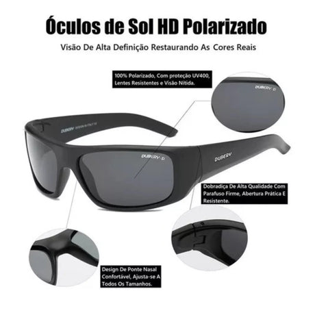 LENTES DE SOL POLARIZADA UNISEX D1418 DUBERY - 1028098 DUBERY