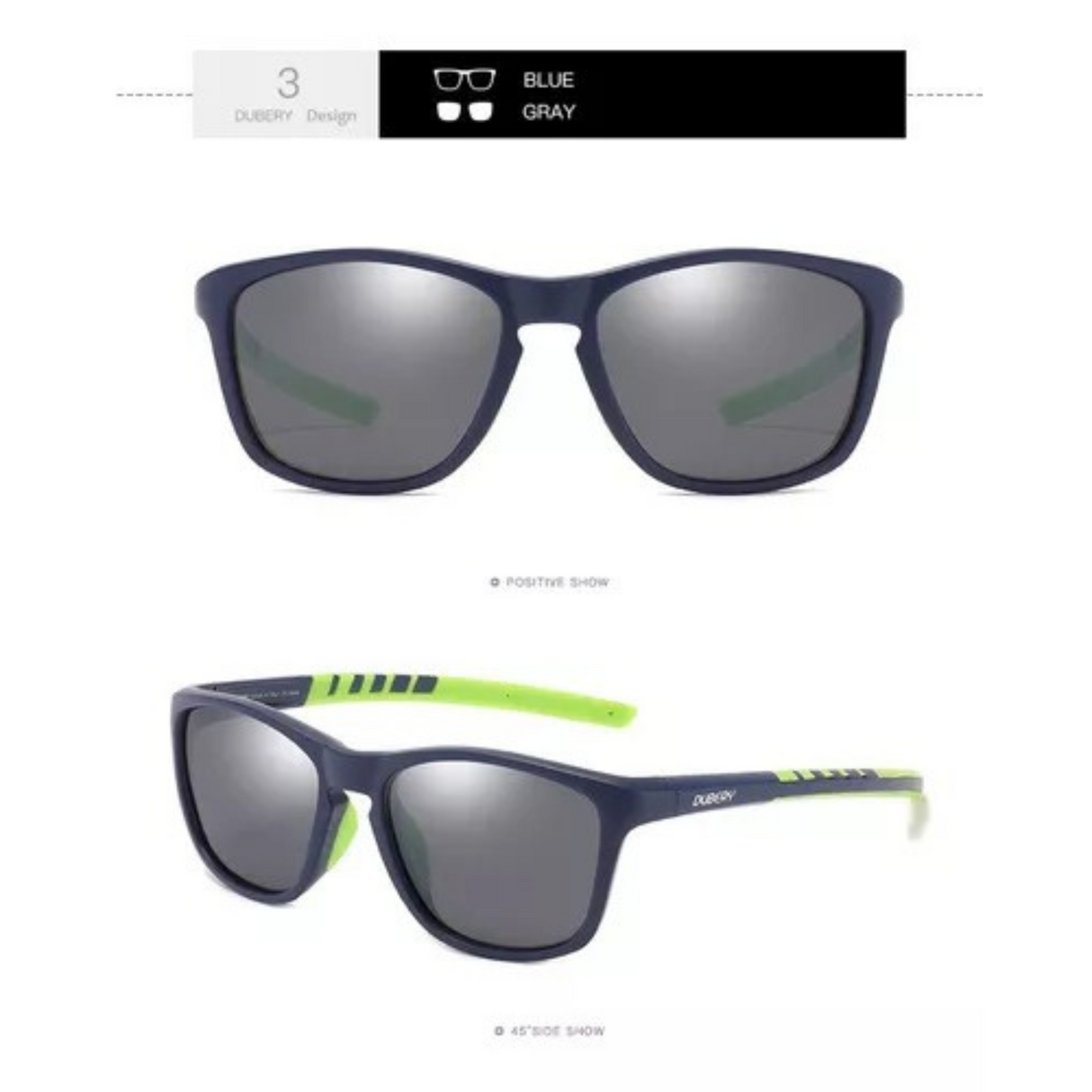 LENTES DE SOL POLARIZADA UNISEX D202 DUBERY - 1029135