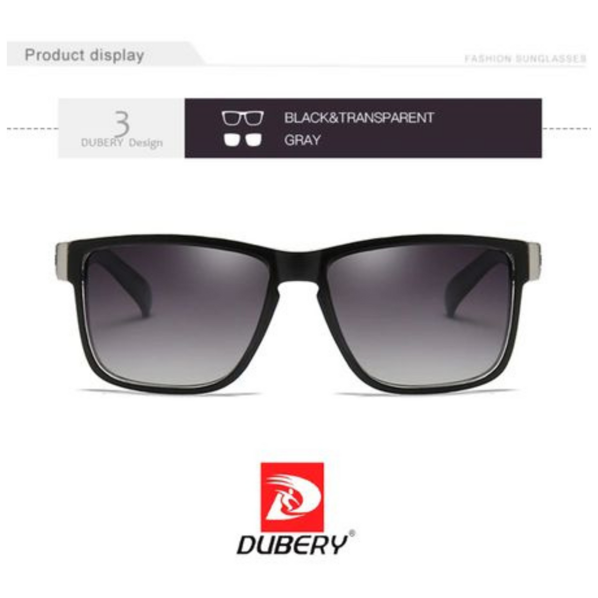 LENTES DE SOL POLARIZADA UNISEX D518 DUBERY - 1029136