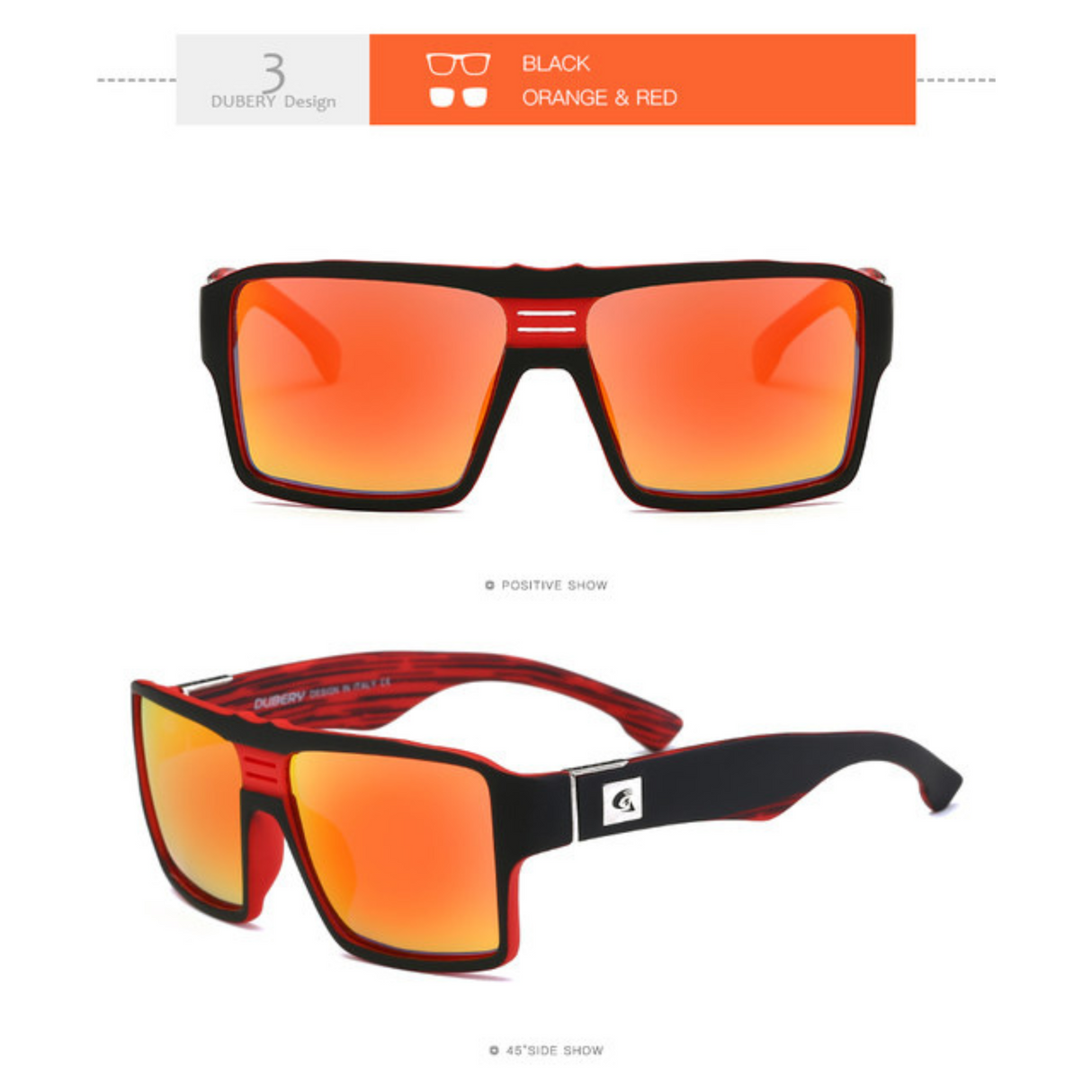 LENTES DE SOL POLARIZADA UNISEX D729 DUBERY - 1028071