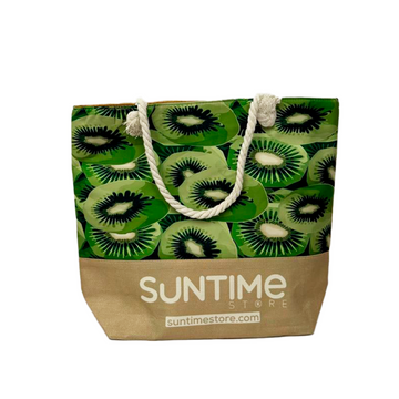 BOLSA ORGANIZADORA UNISEX IDEAL PARA VACACIONES, PICNIC, KIWI, FRUTA, BOLSA DE HOMBRO, BOLSA DE VIAJE O GIMNASIO  BOLSO SUNTIME POP04 - 1000028