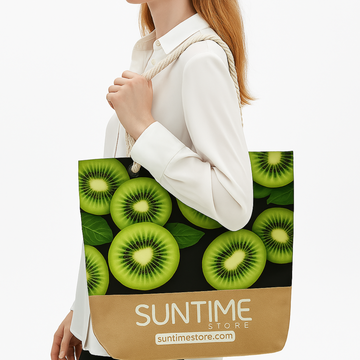 BOLSA ORGANIZADORA UNISEX IDEAL PARA VACACIONES, PICNIC, KIWI, FRUTA, BOLSA DE HOMBRO, BOLSA DE VIAJE O GIMNASIO  BOLSO SUNTIME POP04 - 1000028