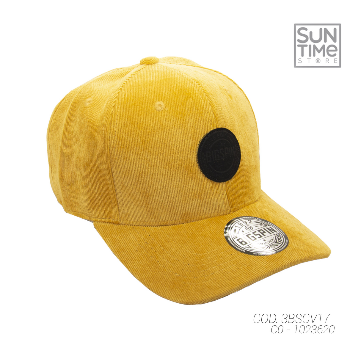 GORRA BROCHE UNISEX 3BSCV17 BIGSPIN AMARILLO - 1023620