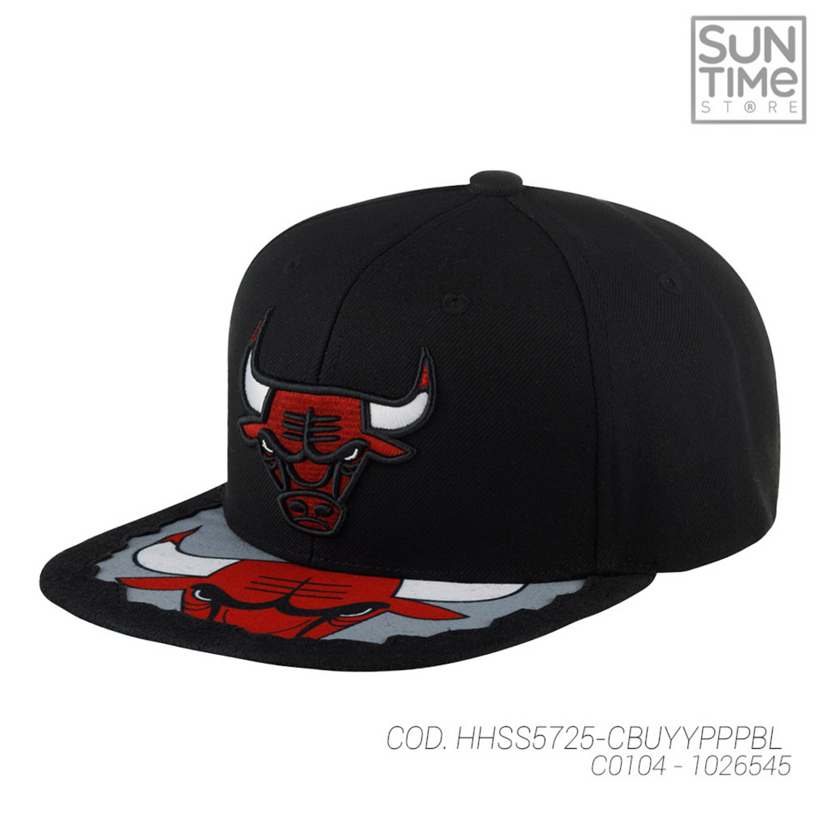 GORRA MITCHELL & NESS  NBA MUNCH TIME SNAPBACK BULLS  HHSS5725-CBUYYPPPBL NEGRO URBANO 1026545