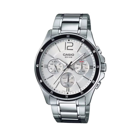 RELOJ ANALOGICO HOMBRE MTP-1374D-7AVDF CASIO PLATEADO CLASICO 1030649 CASIO