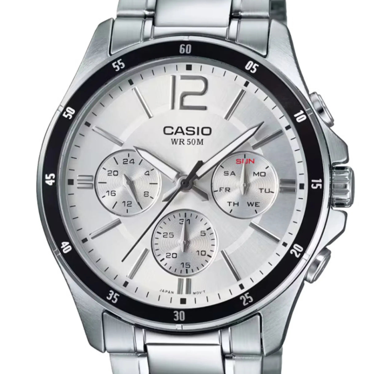 RELOJ ANALOGICO HOMBRE MTP-1374D-7AVDF CASIO PLATEADO CLASICO 1030649 CASIO