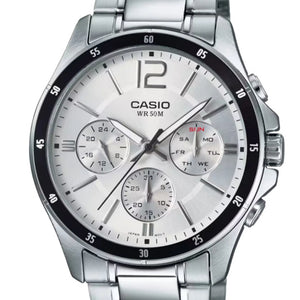 RELOJ ANALOGICO HOMBRE MTP-1374D-7AVDF CASIO PLATEADO CLASICO 1030649 CASIO
