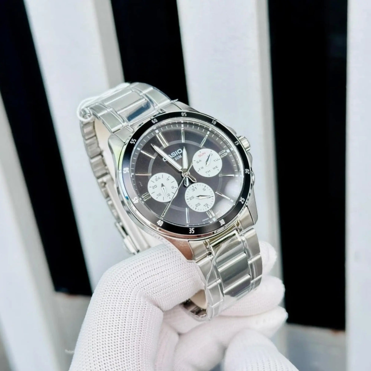 RELOJ ANALOGICO HOMBRE MTP-1374D-1A3VDF CASIO PLATEADO CLASICO 1030647 CASIO