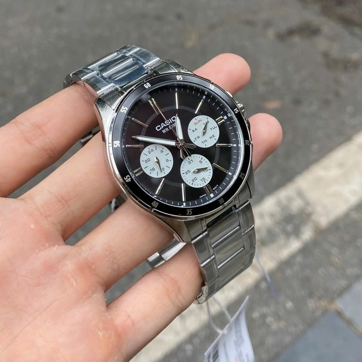 RELOJ ANALOGICO HOMBRE MTP-1374D-1A3VDF CASIO PLATEADO CLASICO 1030647 CASIO