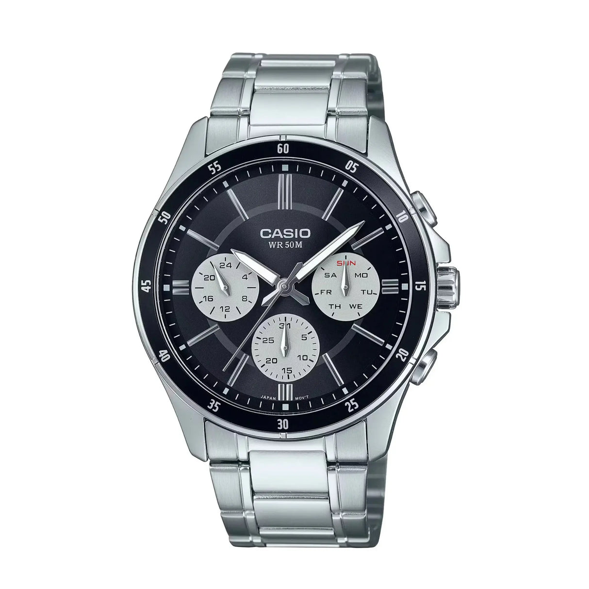 RELOJ ANALOGICO HOMBRE MTP-1374D-1A3VDF CASIO PLATEADO CLASICO 1030647 CASIO