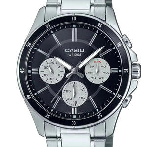 RELOJ ANALOGICO HOMBRE MTP-1374D-1A3VDF CASIO PLATEADO CLASICO 1030647 CASIO
