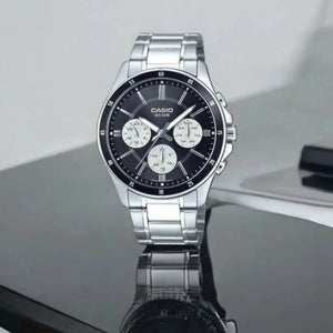RELOJ ANALOGICO HOMBRE MTP-1374D-1A3VDF CASIO PLATEADO CLASICO 1030647 CASIO
