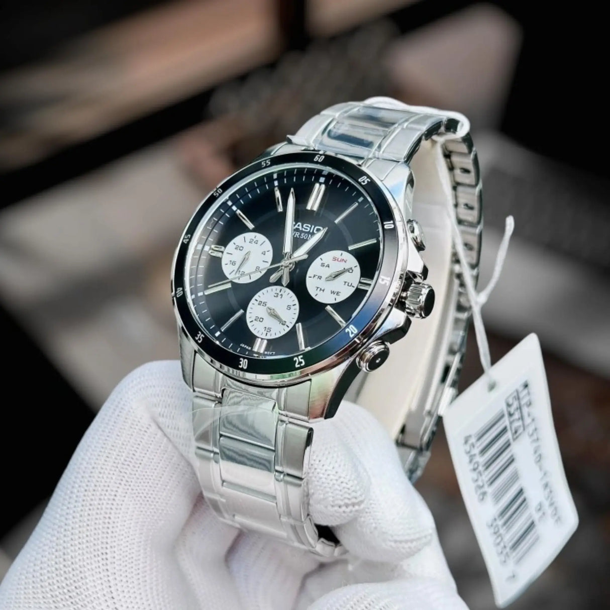 RELOJ ANALOGICO HOMBRE MTP-1374D-1A3VDF CASIO PLATEADO CLASICO 1030647 CASIO