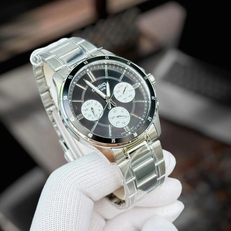 RELOJ ANALOGICO HOMBRE MTP-1374D-1A3VDF CASIO PLATEADO CLASICO 1030647 CASIO