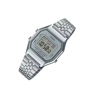 RELOJ DIGITAL MUJER LA680WA-7DF CASIO PLATEADO CLASICO 1030642