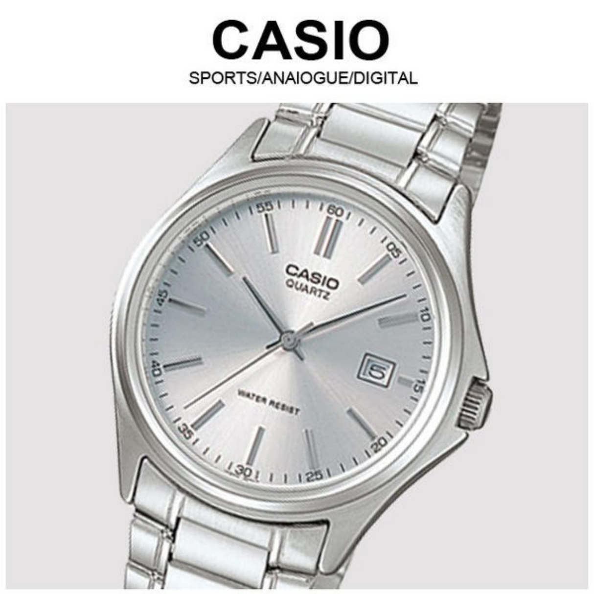 RELOJ ANALOGICO HOMBRE MTP-1183A-7ADF CASIO PLATEADO CLASICO 1030646