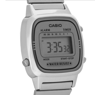 RELOJ DIGITAL MUJER LA670WA-7DF CASIO PLATEADO CLASICO 1030641
