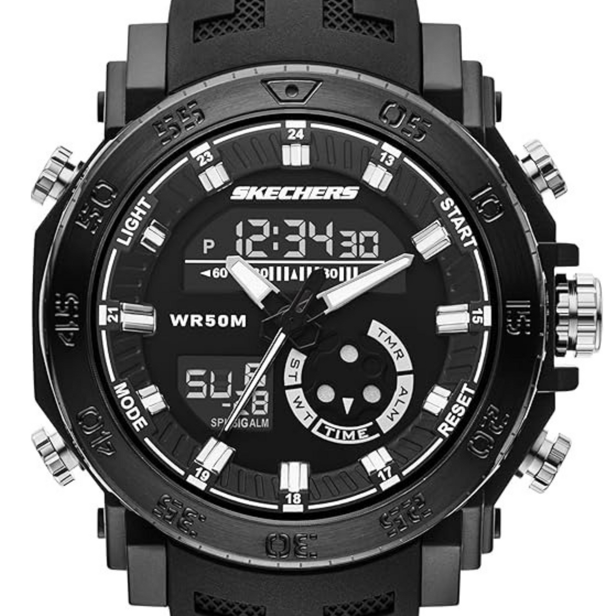RELOJ ANALOGICO-DIGITAL HOMBRE SR5213 SKECHERS NEGRO SPORT 1030616