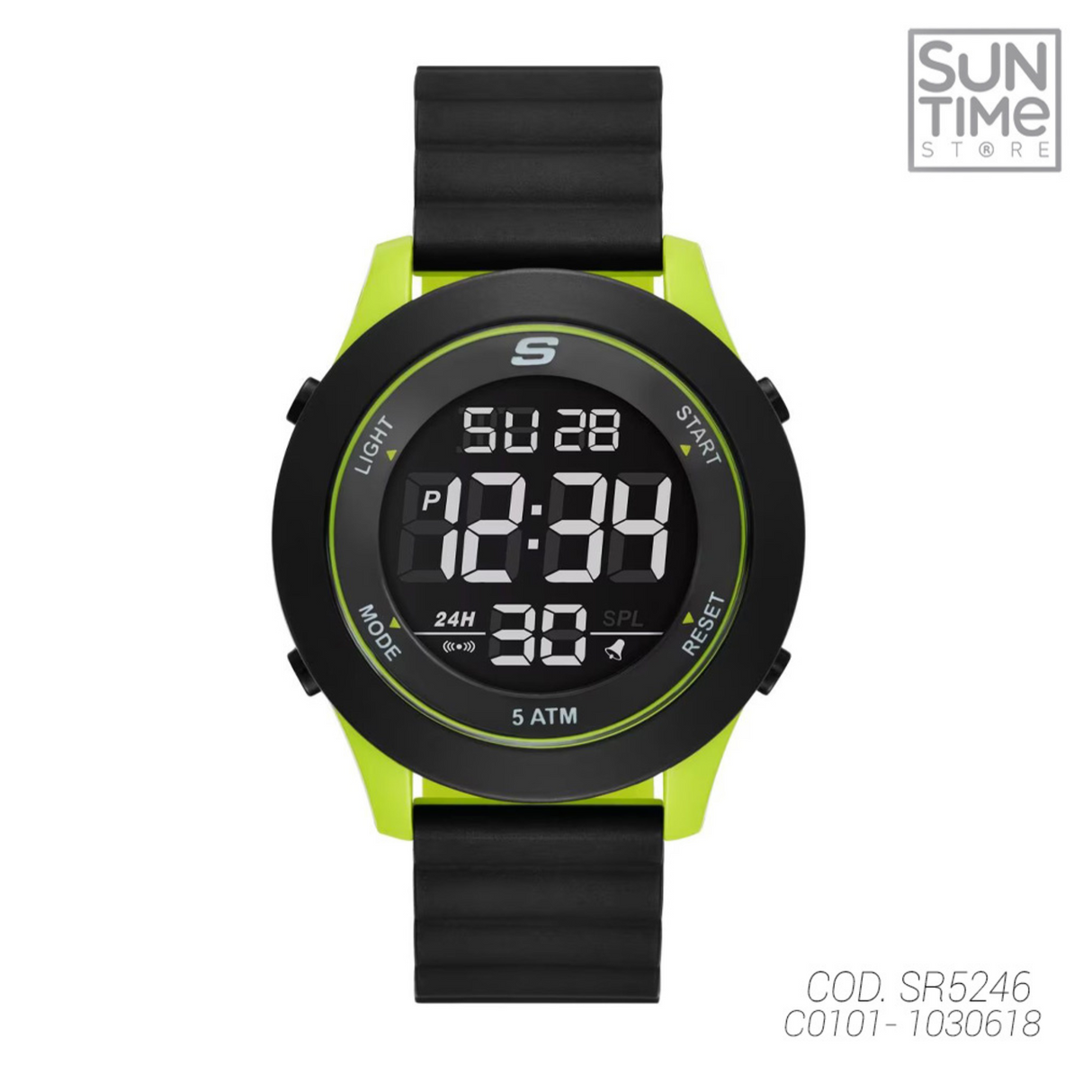 RELOJ DIGITAL HOMBRE SR5246 SKECHERS NEGRO SPORT 1030618