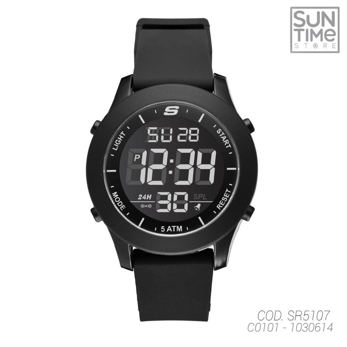 RELOJ DIGITAL HOMBRE SR5107 SKECHERS NEGRO SPORT 1030614