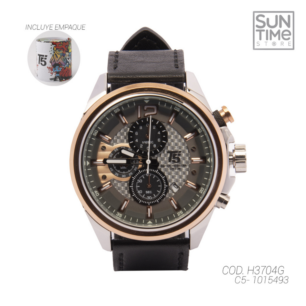 RELOJ ACUATICO HOMBRE H3704G T5 CASUAL 1015493
