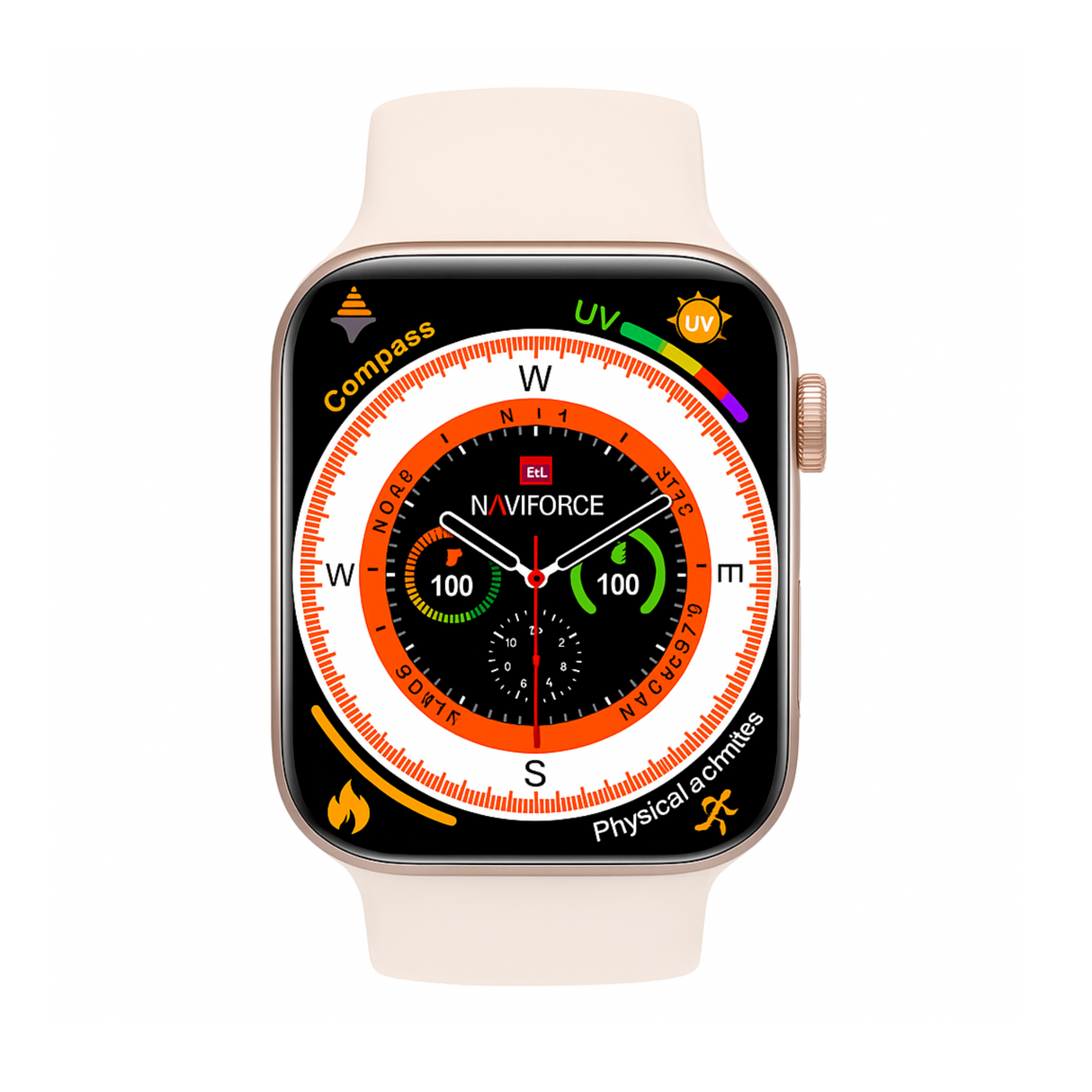SMARTWATCH HOMBRE NT14 NAVIFORCE DORADO 1030965