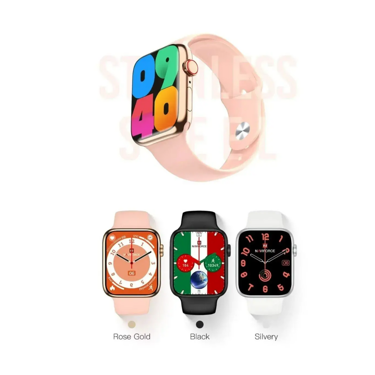 SMARTWATCH HOMBRE NT15 NAVIFORCE PLATEADO 1030967