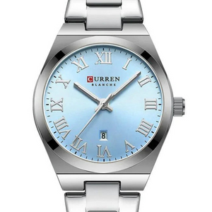 RELOJ ANALOGICO MUJER C9095L CURREN	PLATEADO CLASICO