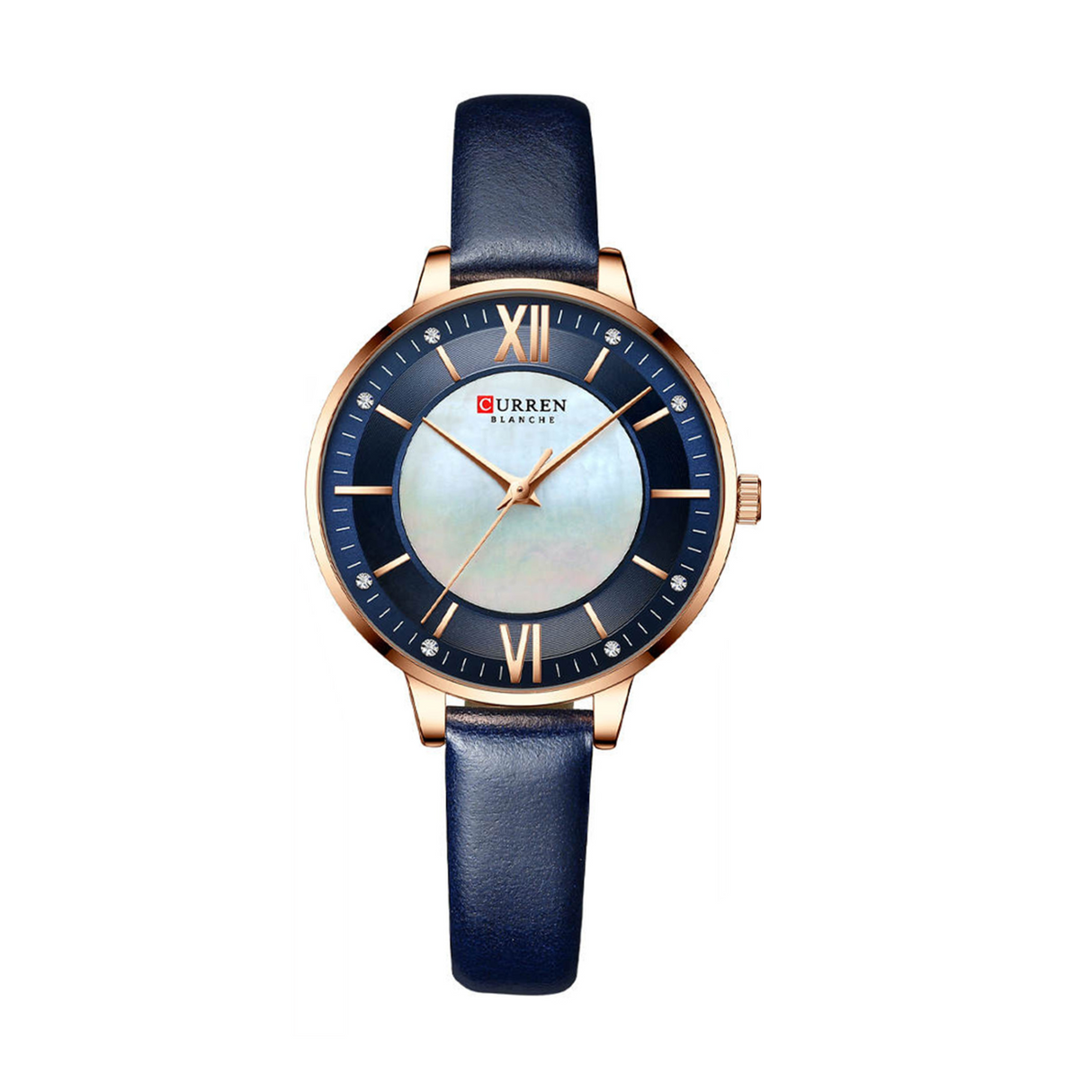 RELOJ ANALOGICO MUJER C9080L CURREN	AZUL CASUAL