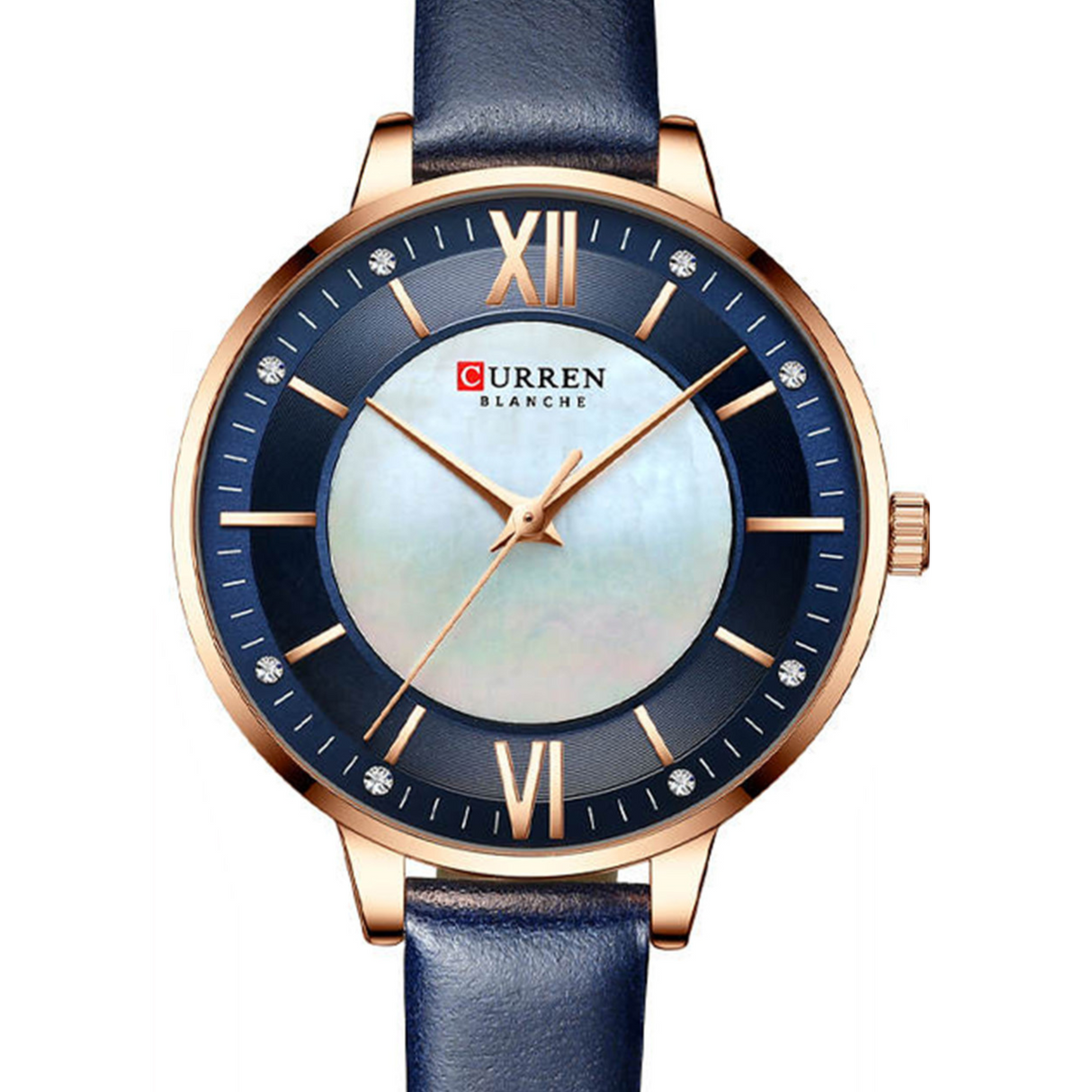RELOJ ANALOGICO MUJER C9080L CURREN	AZUL CASUAL