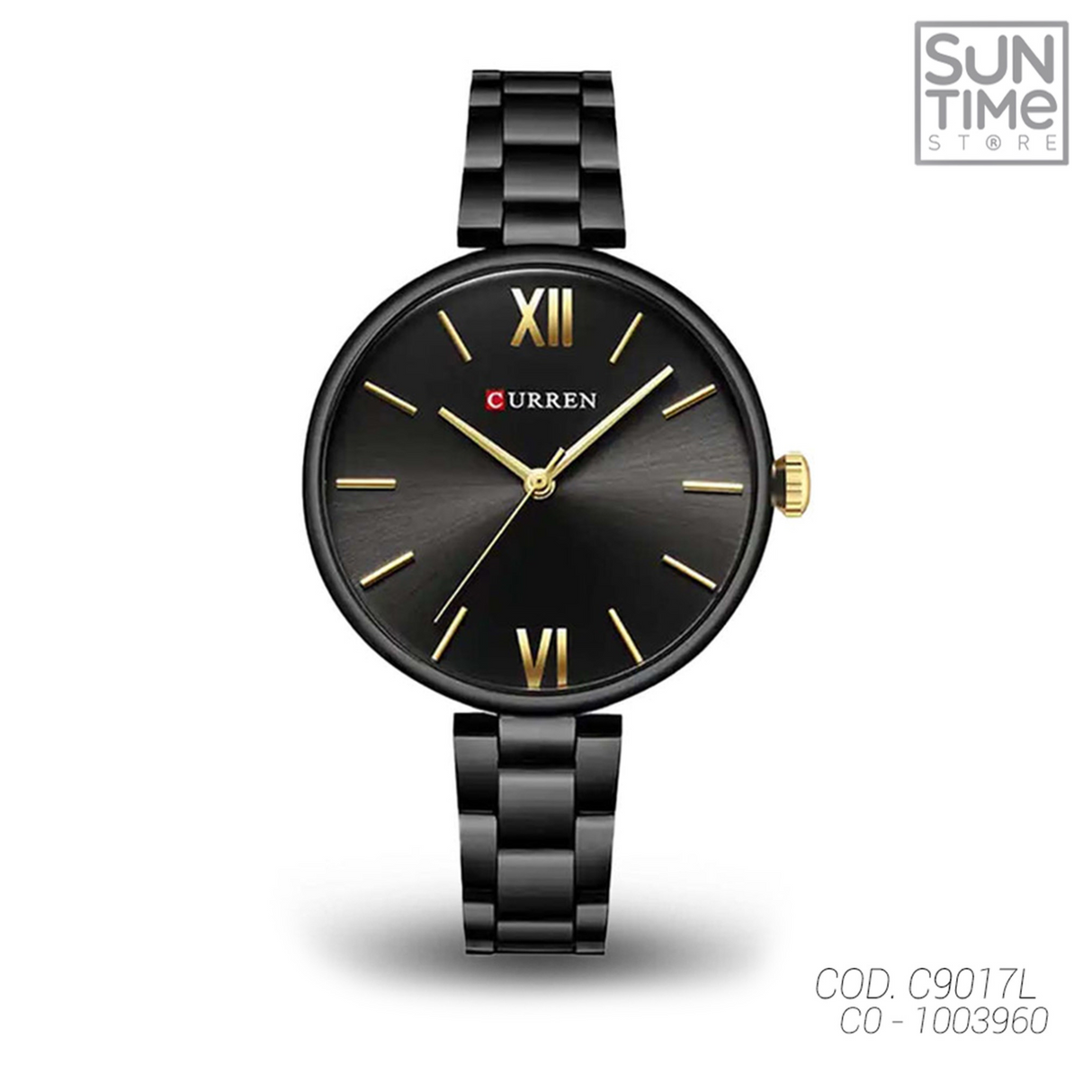 RELOJ ANALOGICO MUJER C9017L CURREN	NEGRO CLASICO