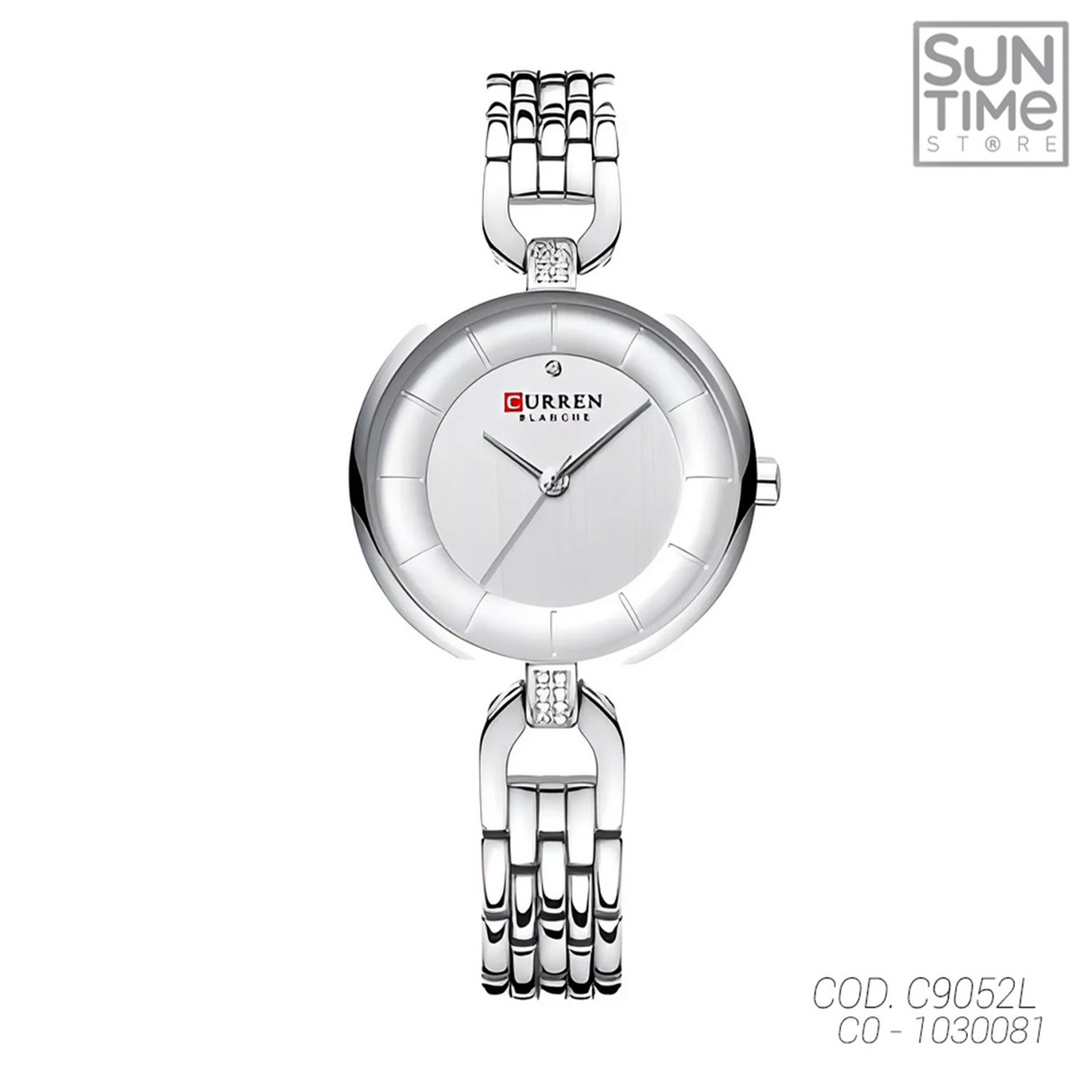 RELOJ ANALOGICO MUJER C9052L CURREN	PLATEADO CLASICO