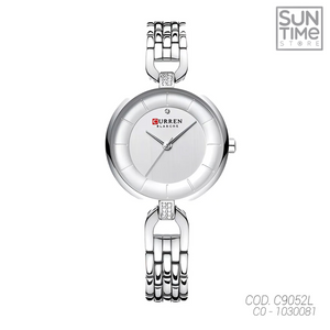 RELOJ ANALOGICO MUJER C9052L CURREN	PLATEADO CLASICO