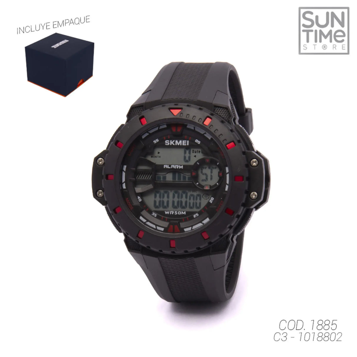RELOJ ACUATICO HOMBRE 1885 SKMEI SPORT 1018802 SKMEI