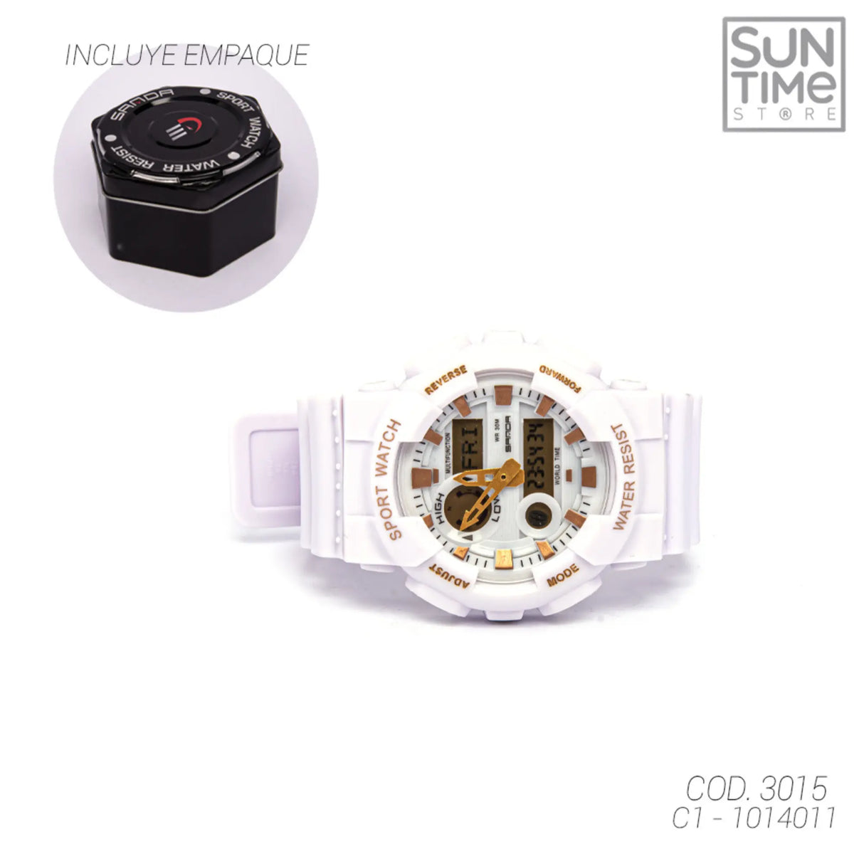 RELOJ ACUATICO MUJER 3015 SANDA SPORT 1014011 SUNTIME