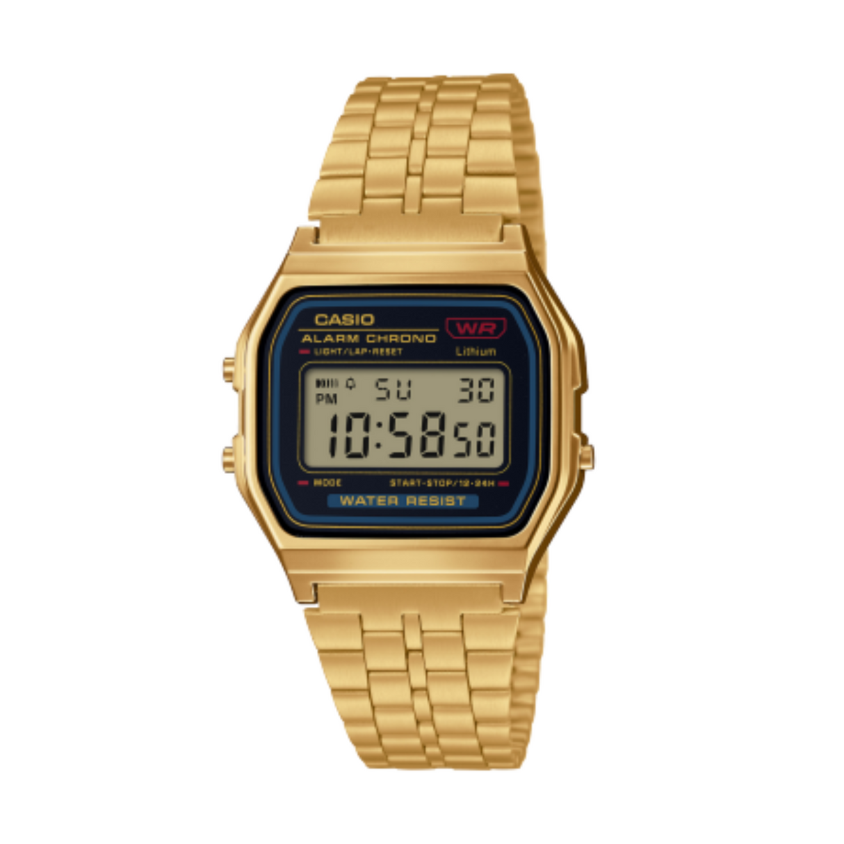 RELOJ DIGITAL UNISEX A159WGEA-1DF CASIO DORADO CLASICO