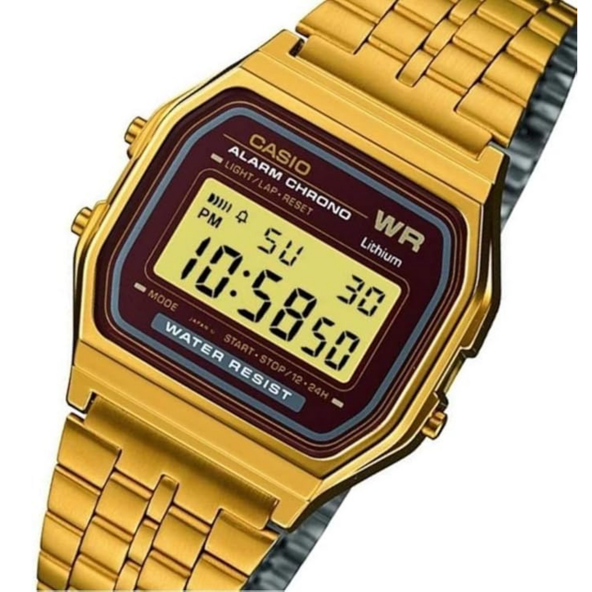 RELOJ DIGITAL UNISEX A159WGEA-5DF CASIO DORADO CLASICO 1030123