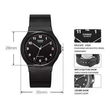 RELOJ ANALOGICO HOMBRE MQ-24-1BLDF CASIO NEGRO CASUAL 1030166
