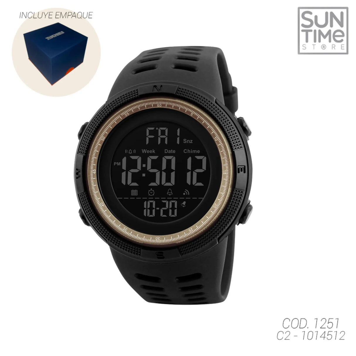 RELOJ ACUATICO HOMBRE 1251 SKMEI SPORT 1014512 SKMEI