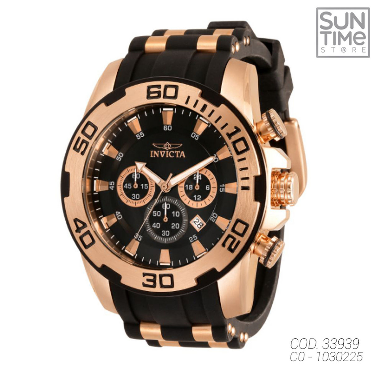 RELOJ ANALOGICO HOMBRE 33939 INVICTA	NEGRO SPORT 1030225