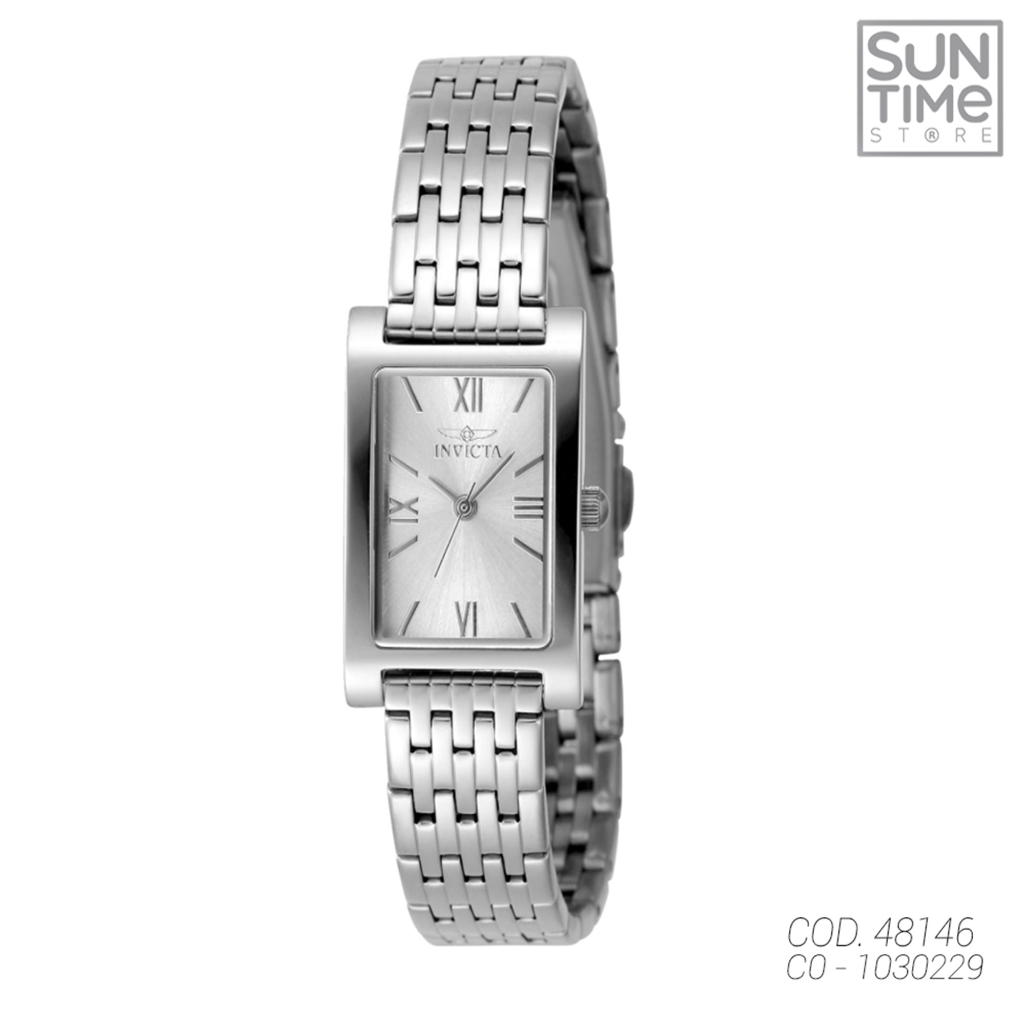RELOJ ANALOGICO MUJER 48146 INVICTA PLATEADO CLASICO 1030229