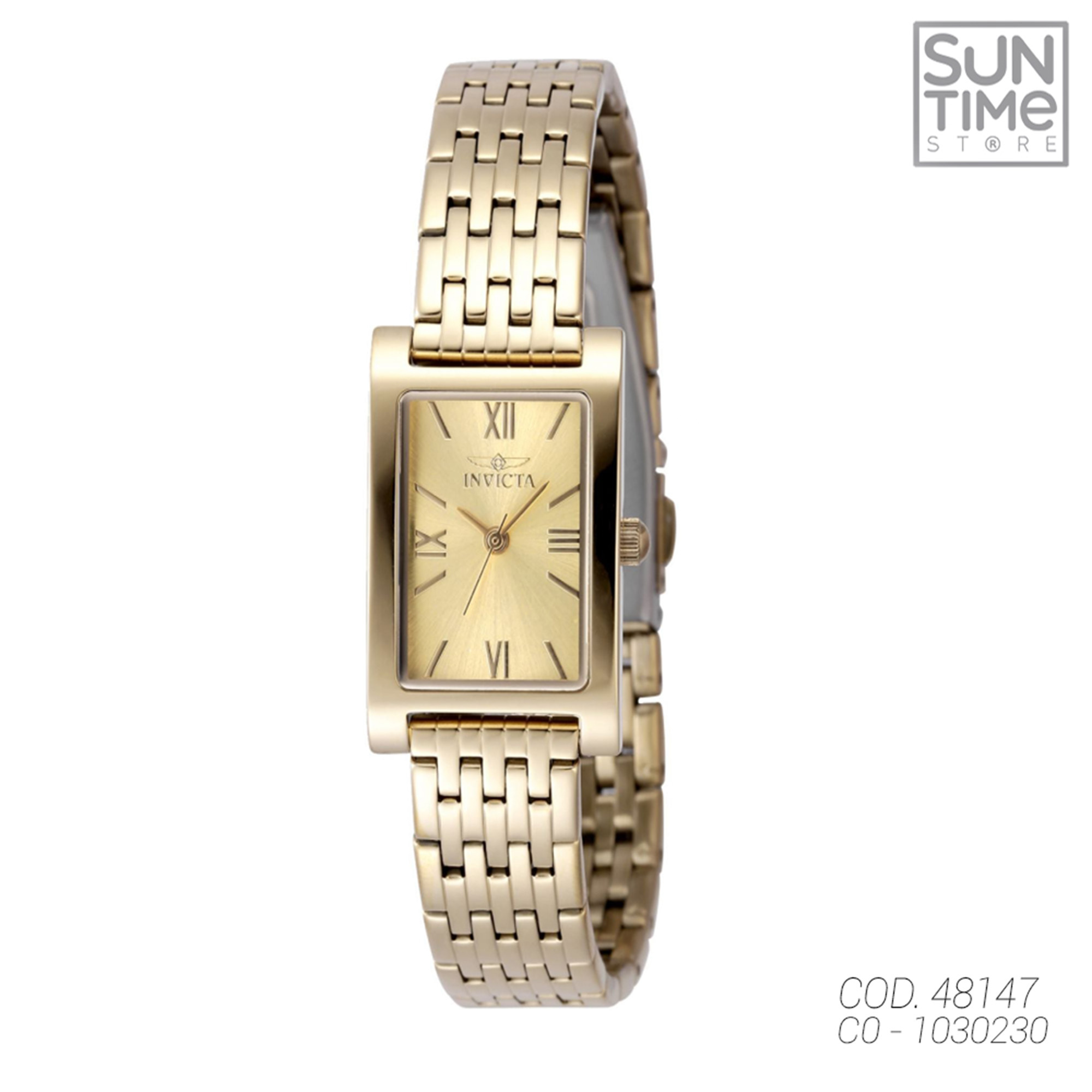 RELOJ ANALOGICO MUJER 48147 INVICTA DORADO CLASICO 1030230