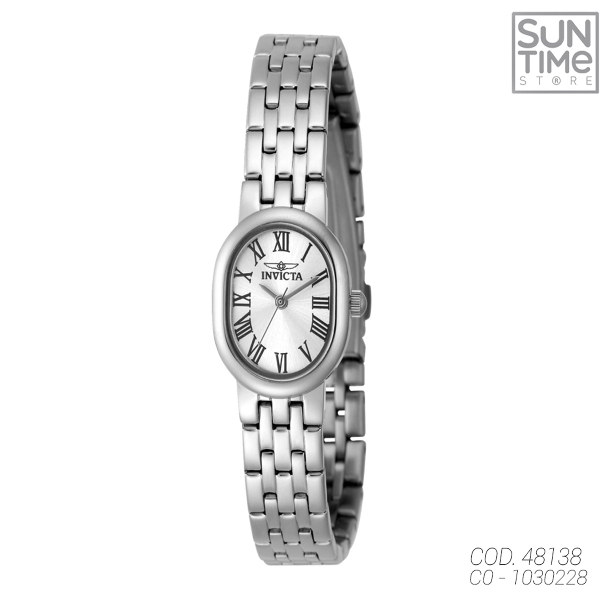 RELOJ ANALOGICO MUJER 48138 INVICTA PLATEADO CLASICO 1030228