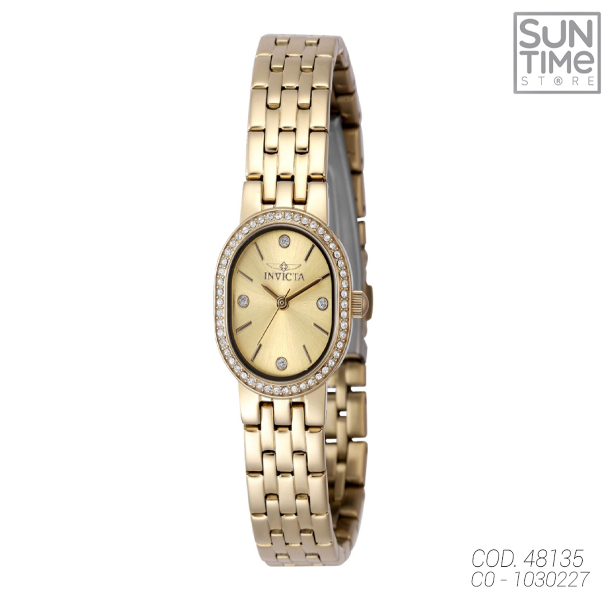 RELOJ ANALOGICO MUJER 48135 INVICTA DORADO CLASICO 1030227