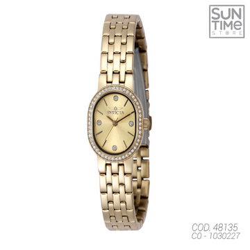 RELOJ ANALOGICO MUJER 48135 INVICTA DORADO CLASICO 1030227