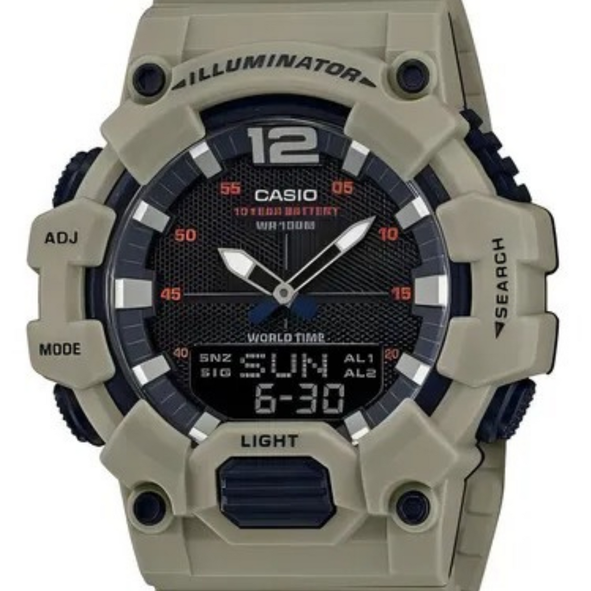 RELOJ ANALOGICO HOMBRE HDC-700-3A3VDF CASIO BEIGE SPORT 1030561